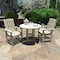 Highwood Usa Lehigh 3pc Round Outdoor Patio Furniture Dining Set AD-DNL36-WAE - alternate 2